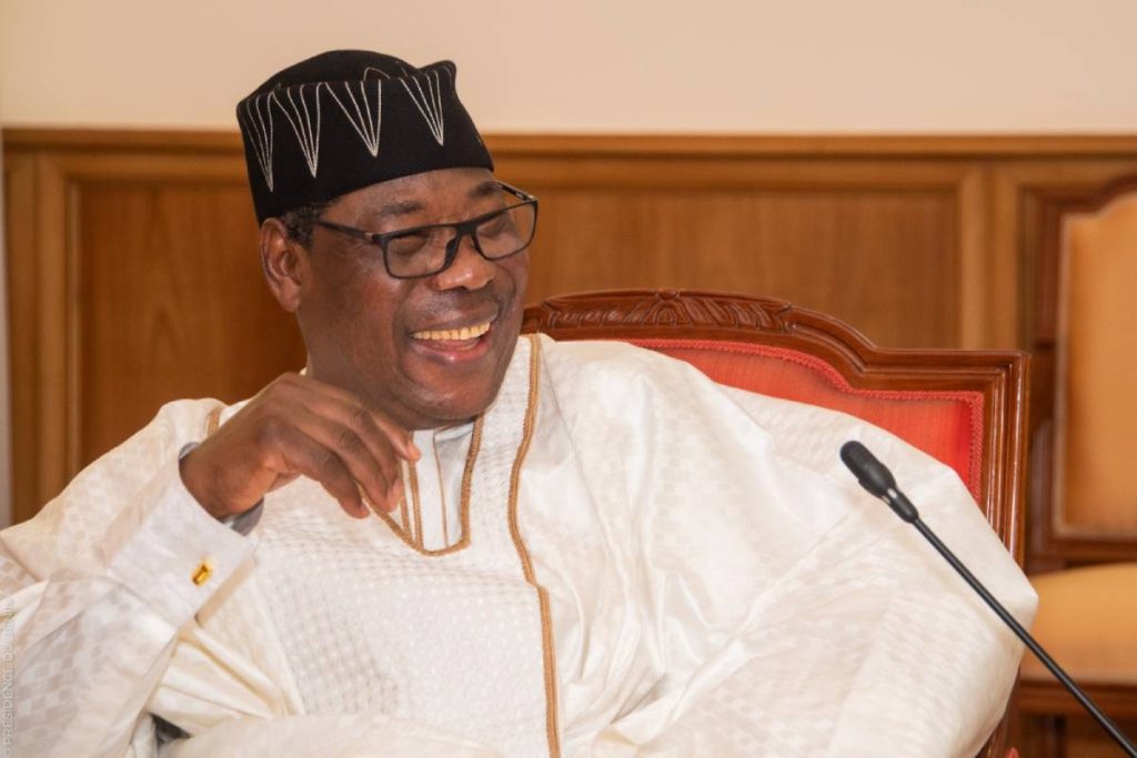 L'ancien prÃ©sident Boni Yayi lors de son audience au palais de la Marina ce lundi 13 juin 2022