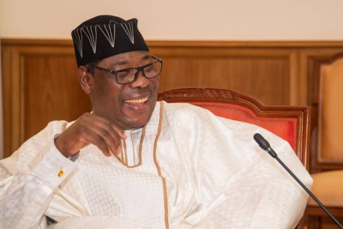 L'ancien prÃ©sident Boni Yayi lors de son audience au palais de la Marina ce lundi 13 juin 2022