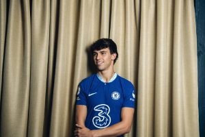 Joao FÃ©lix avec le maillot de Chelsea