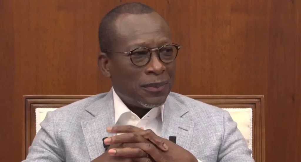 Patrice Talon - face à la presse ce samedi 23 décembre 2023