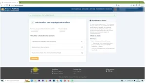 DÃ©claration des employÃ©s de maison "Gens de maison"