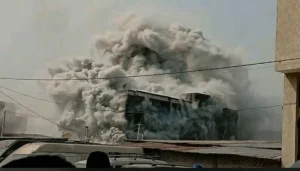 Explosion d'un magasin Ã  Akpakpa