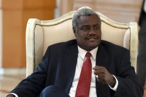Moussa Faki Mahamat, prÃ©sident de la Commission de l'UA @AFP
