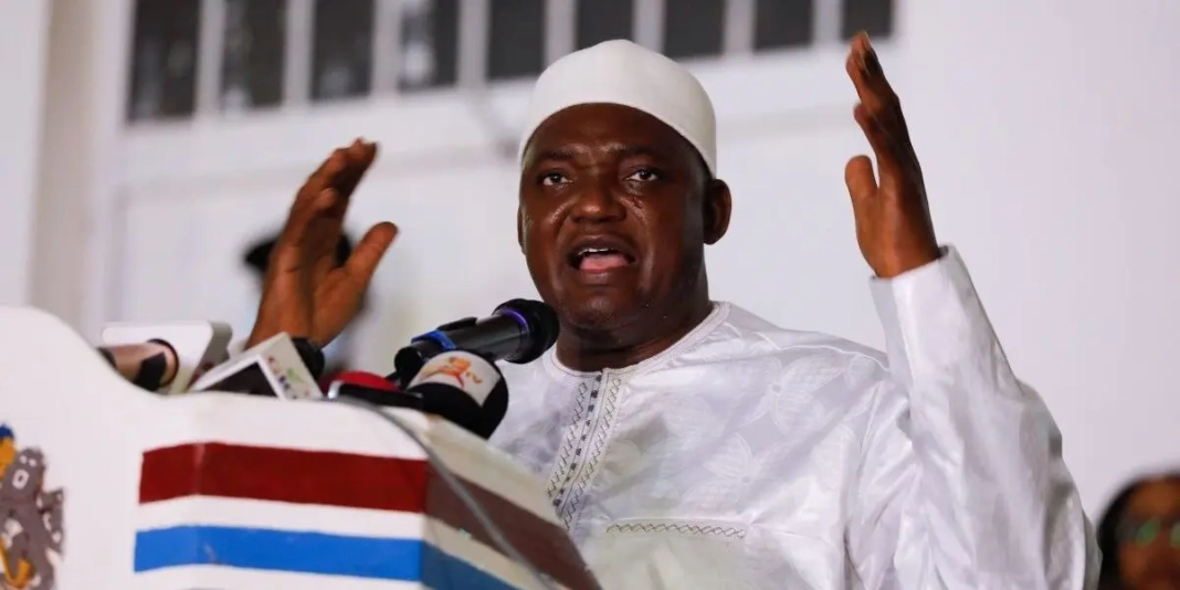 Le président gambien, Adama Barrow