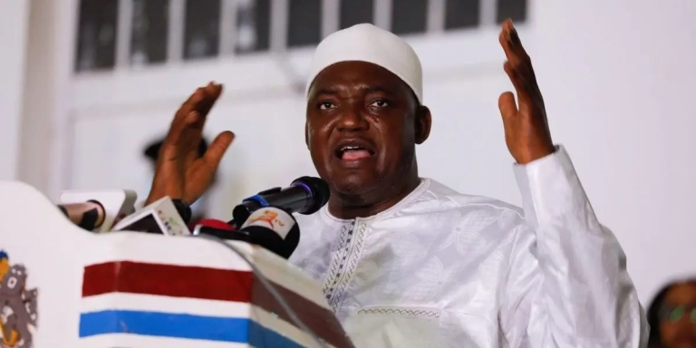 Le président gambien, Adama Barrow
