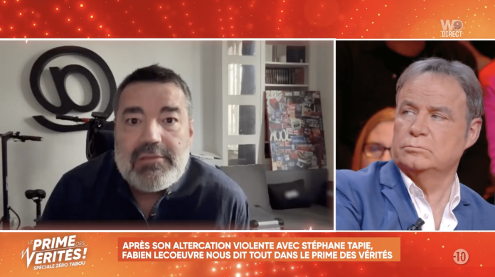 Stéphane Tapie s’excuse après avoir violemment agressé Fabien Lecoeuvre sur le plateau de TBT9