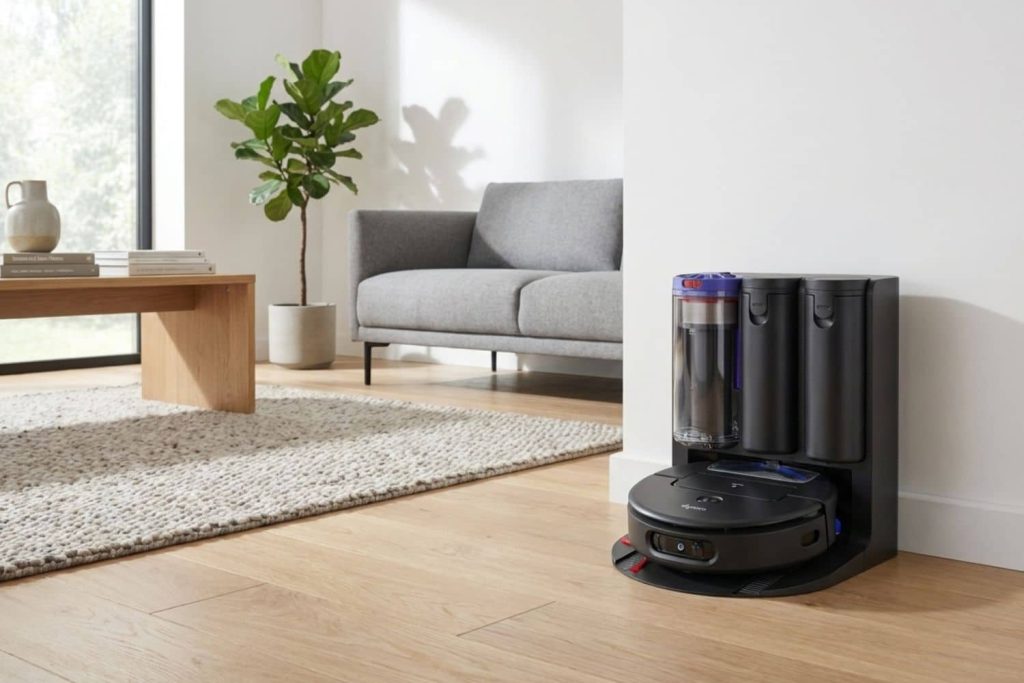 Doté d’une IA avancée, le Dyson Spot+Scrub Ai adapte sa puissance selon les surfaces pour un résultat impeccable.