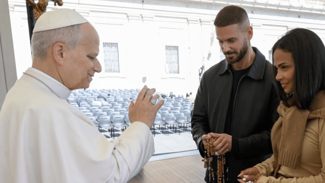 M. Pokora et Christina Milian en photo avec le pape Léon XIV : la rencontre au sommet