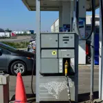 Pompe à gazole dans une station-service