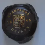 Capsule de muselet de champagne vue en gros plan