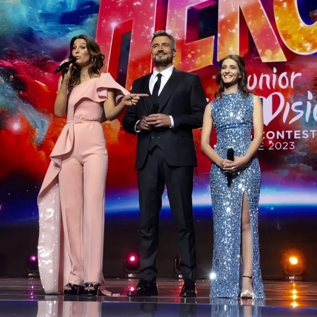 Olivier Minne lors de l’Eurovision junior 2023