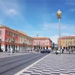 Vue de la place Masséna à Nice