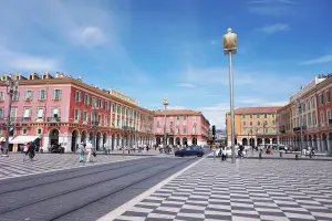 Vue de la place Masséna à Nice