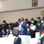 Patrice Motsepe lors de l’ouverture de la CAN en janvier 2022