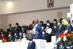 Patrice Motsepe lors de l’ouverture de la CAN en janvier 2022