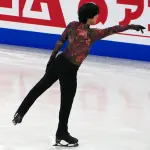 Adam Siao Him Fa patine aux Mondiaux de Montréal en2024