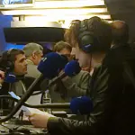 Natacha Polony lors d’une émission d’Europe 1 à Paris
