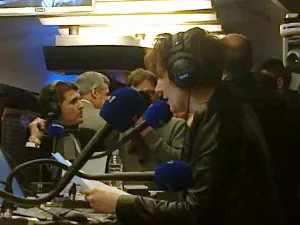 Natacha Polony lors d’une émission d’Europe 1 à Paris