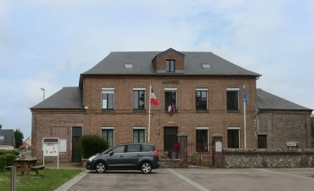 La mairie de Sainte-Marguerite-sur-Duclair, photographie d’archive de mai 2020