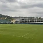 Vue du Recreation Ground de Bath avec ses tribunes