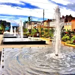La place de Jaude à Clermont-Ferrand sur une photo d’archive