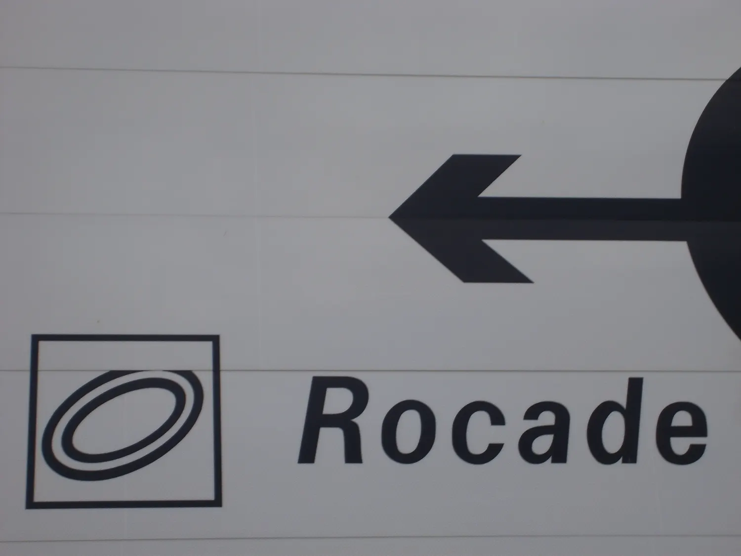 Panneau indiquant la rocade de Bordeaux à Pessac en 2007