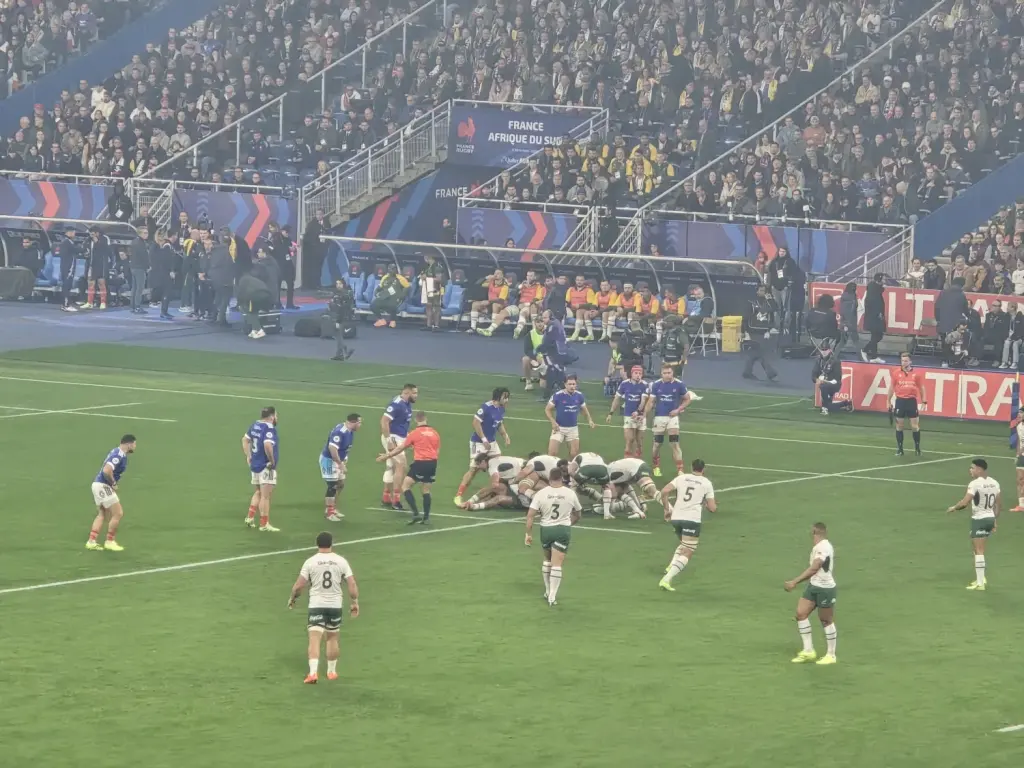 Le XV de France en bleu contre l’Afrique du Sud au Stade de France, archive de novembre 2025