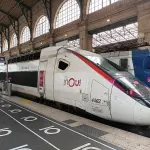 Rame TGV de la SNCF en gare de Paris-Nord