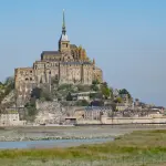 Le Mont-Saint-Michel vu depuis les prés salés, photographie d’archive d’avril 2017