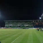 Vue panoramique du stade de l’Aube à Troyes en février 2007, photographie d’archive.