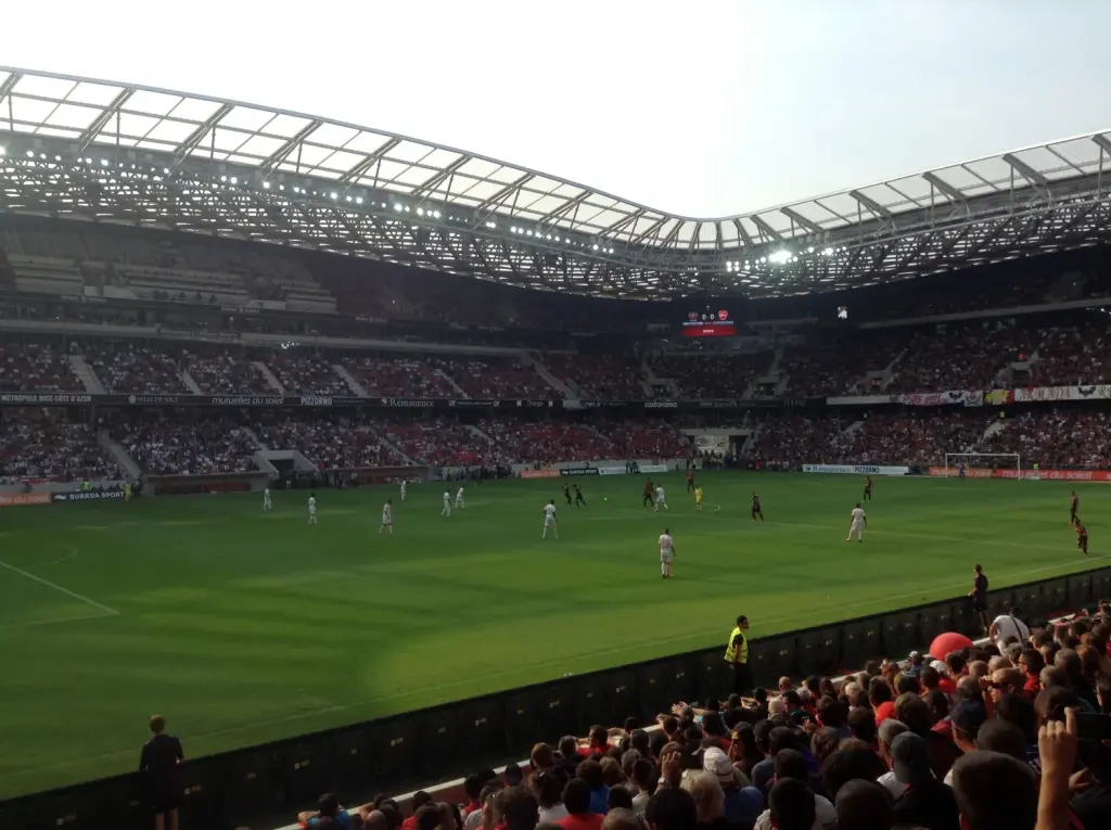 L’intérieur de l’Allianz Riviera à Nice en septembre2013, photographie d’archive.