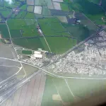 Vue aérienne du hameau d’Entressen