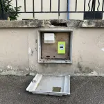 Un compteur Linky photographié à Lyon en janvier 2019