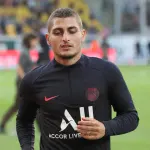 Marco Verratti avec le Paris Saint-Germain à Dresde en juillet 2019