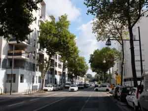 Avenue Roger-Salengro dans le quartier des Buers à Villeurbanne en septembre 2020. Archive du quartier concerné, ne représente pas le futur pôle économique.