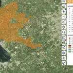 Carte des zones brûlées en Gironde lors des incendies de juillet 2026