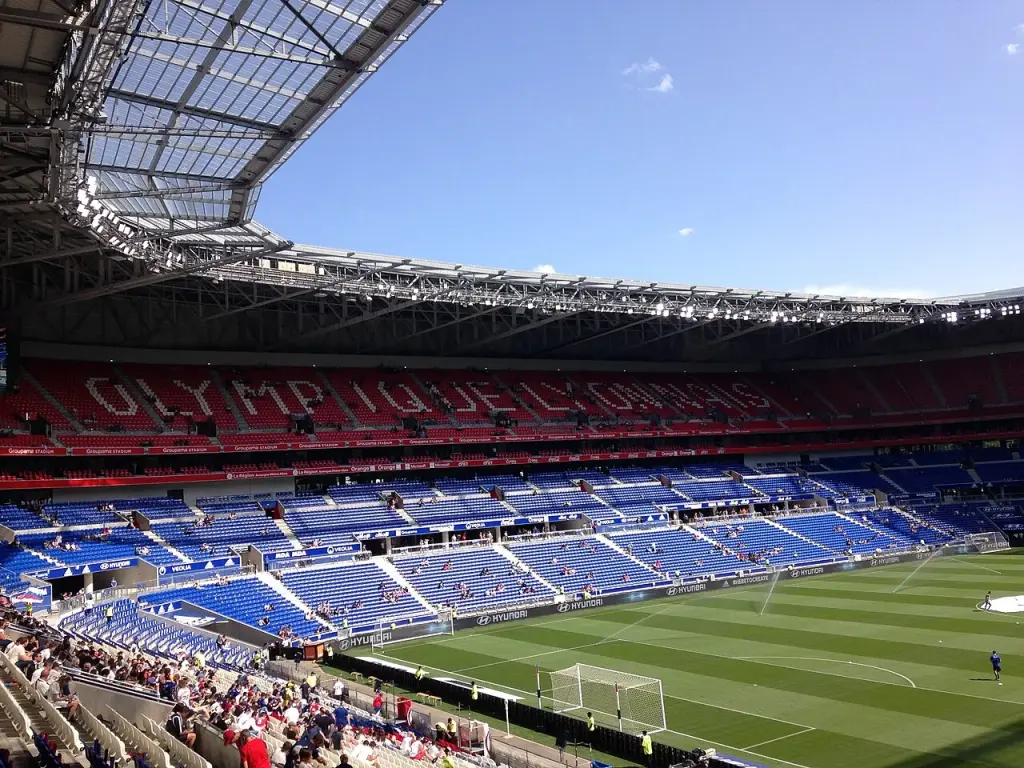 Tribunes du Groupama Stadium à Décines