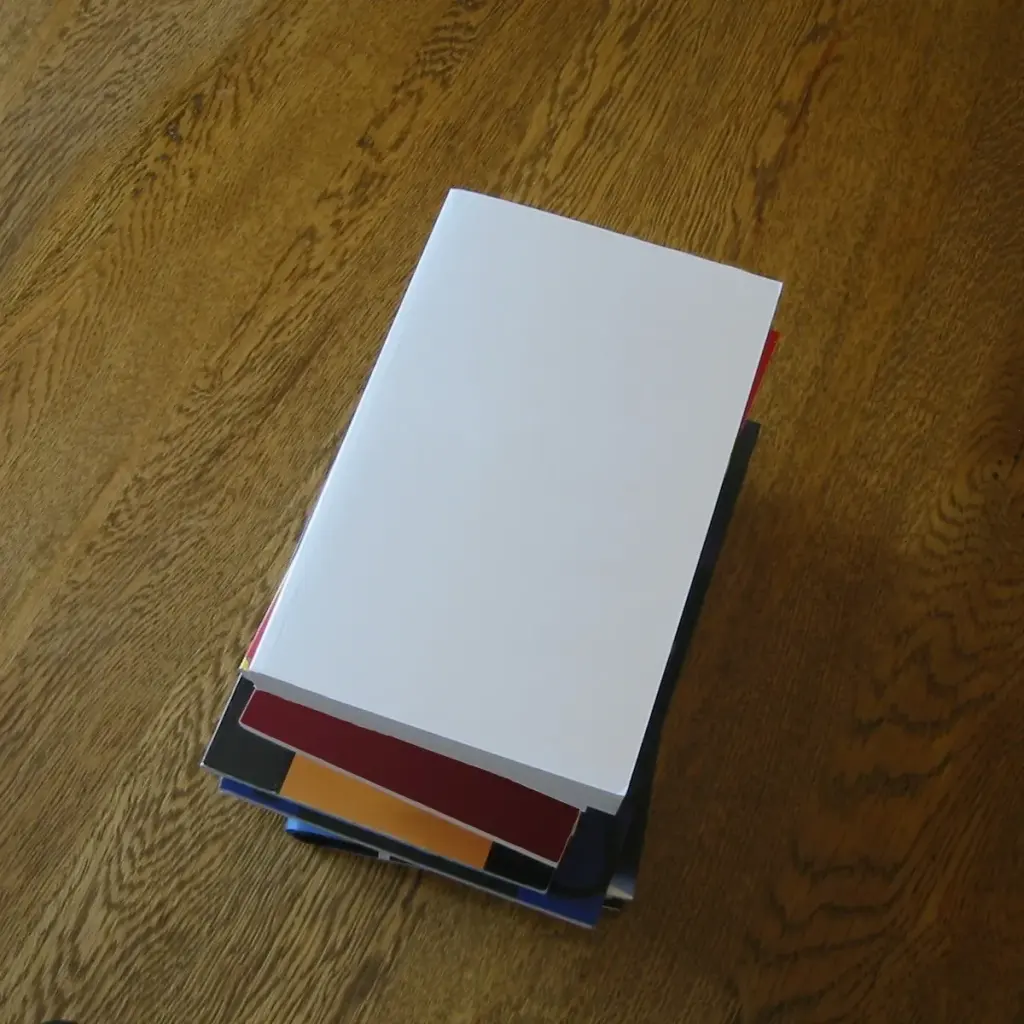 Pile de livres aux couvertures vierges