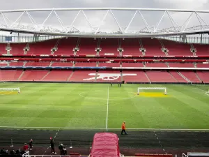 Vue extérieure de l’Emirates Stadium d’Arsenal à Londres