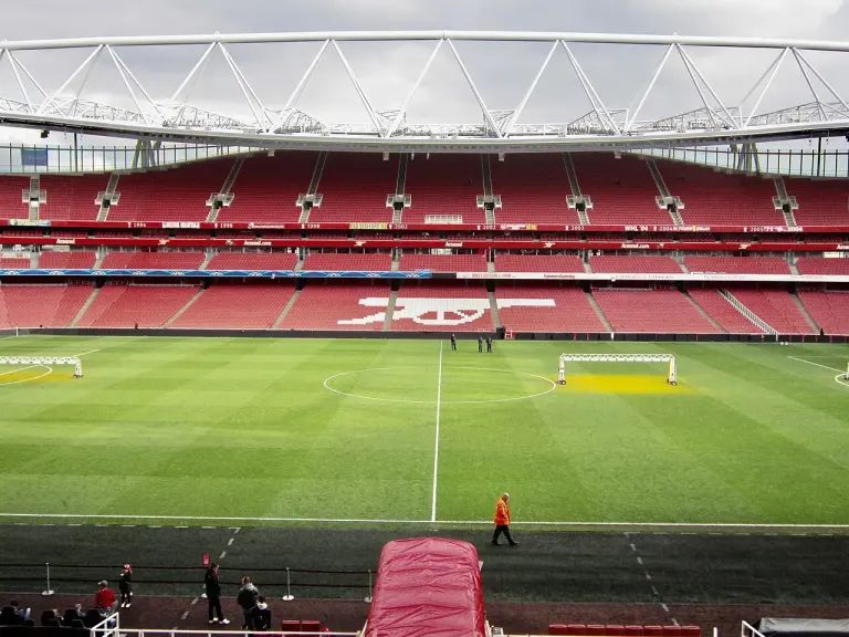 Vue extérieure de l’Emirates Stadium d’Arsenal à Londres
