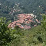 Vue du village de Saint-Martin-Vésubie dans les Alpes-Maritimes
