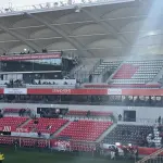 Le stade Auguste-Delaune à Reims en janvier 2024