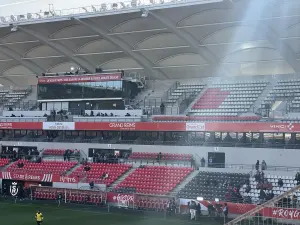 Le stade Auguste-Delaune à Reims en janvier 2024