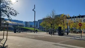 Le parvis et l’entrée de la gare de Rennes (archive de novembre 2022)