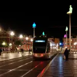 Place Masséna à Nice de nuit