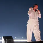 Slimane sur scène aux répétitions de l’Eurovision en mai 2024