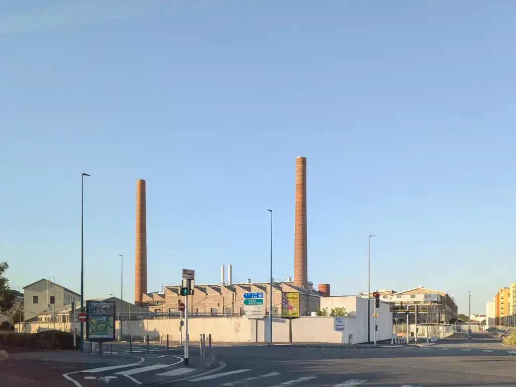 Vue de l’usine Michelin de Cataroux à Clermont-Ferrand