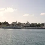Vue d’archive de Pointe-à-Pitre depuis le port