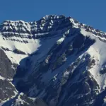 La tête de l’Estrop en février2018, archive du massif du glacier de la Blanche