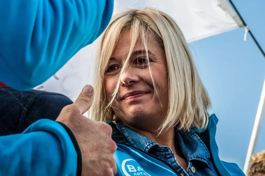 Flavie Flament à la Route du Rhum en octobre 2014